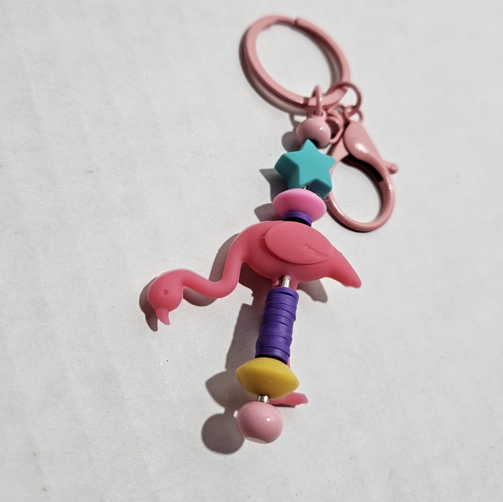 Flamingo keychain
